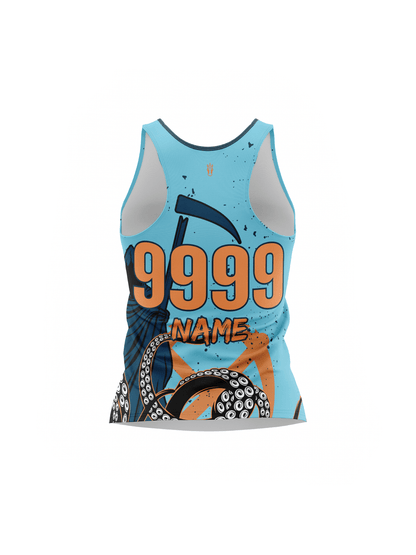 Atlanta Roller Derby | Black Water Reapers Team - Women's Athletic Tank Top - Oddball Workshop