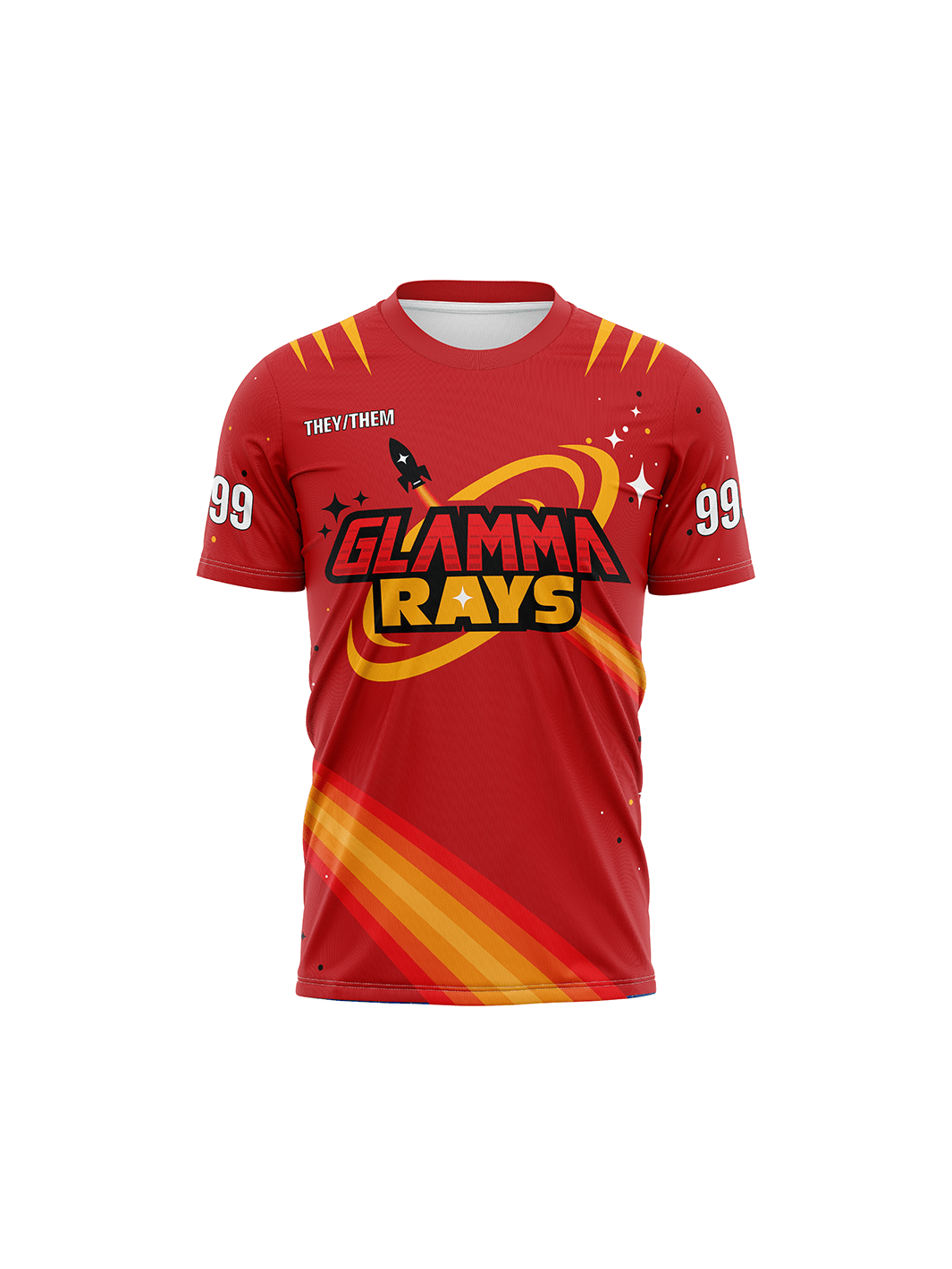 Atlanta Roller Derby | Glamma Rays Team - H2O M Team Jersey Short Sleeve - Oddball Workshop
