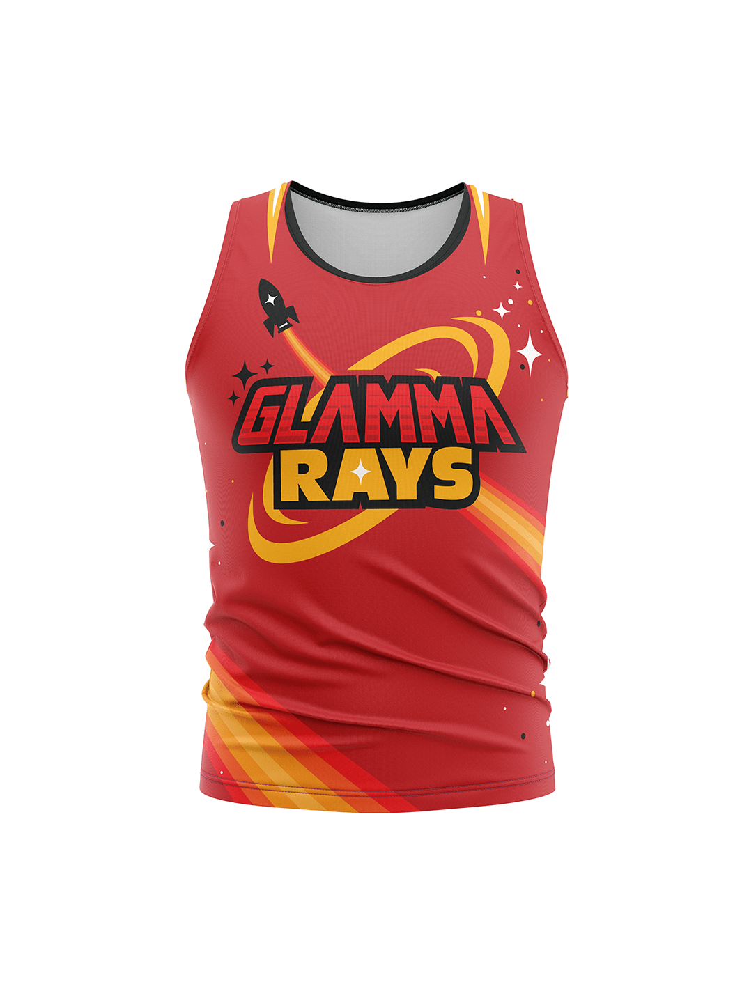 Atlanta Roller Derby | Glamma Rays Team - Men's Athletic Tank Top - Oddball Workshop