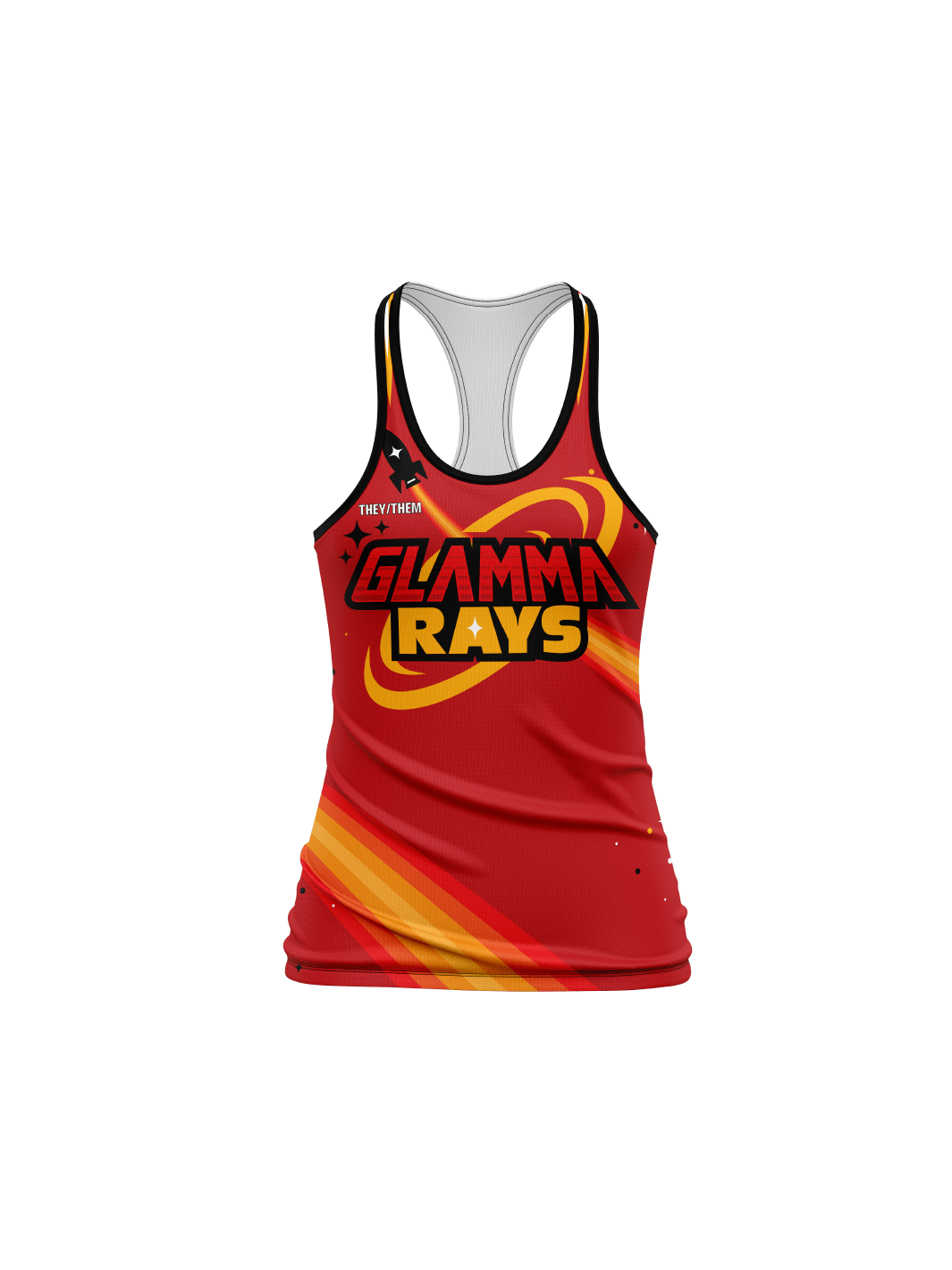 Atlanta Roller Derby | Glamma Rays Team - W Relaxed Tank Top - Oddball Workshop