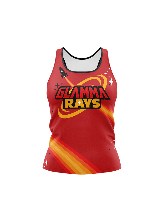 Atlanta Roller Derby | Glamma Rays Team - Women's Athletic Tank Top - Oddball Workshop