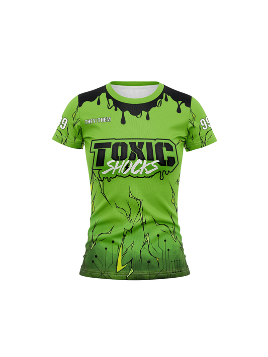 Atlanta Roller Derby | Toxic Shocks Team - H2O W Team Jersey Short Sleeve - Oddball Workshop