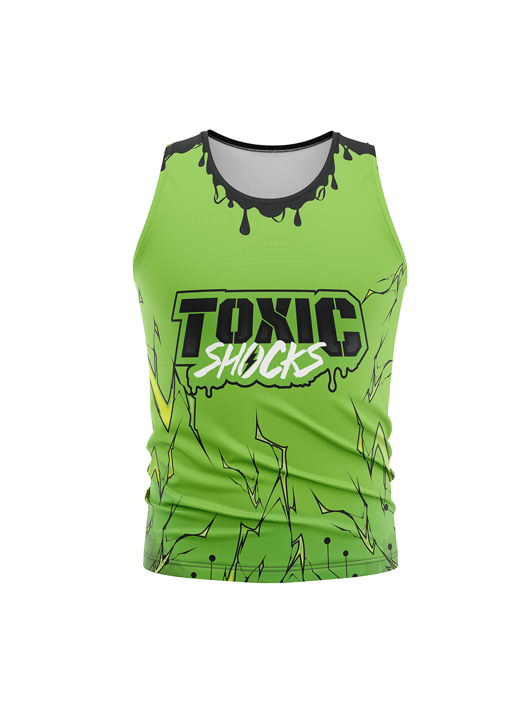 Atlanta Roller Derby | Toxic Shocks Team - Men's Athletic Tank Top - Oddball Workshop