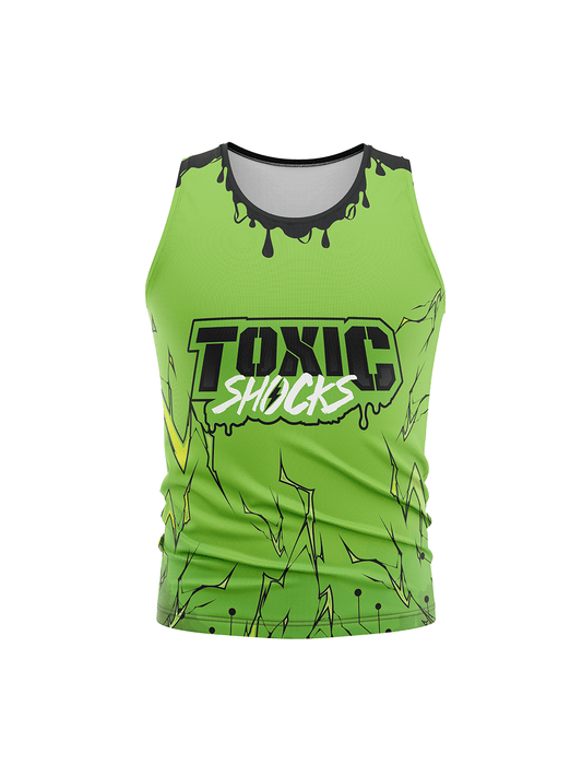 Atlanta Roller Derby | Toxic Shocks Team - Men's Athletic Tank Top - Oddball Workshop