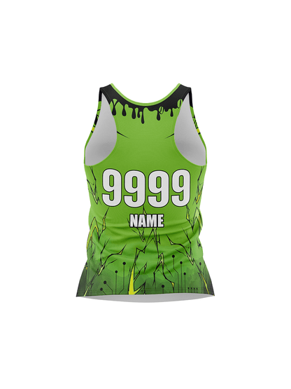 Atlanta Roller Derby | Toxic Shocks Team - Women's Athletic Tank Top - Oddball Workshop