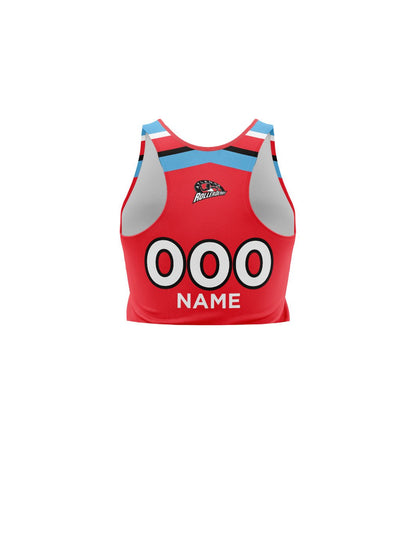 Atlanta Roller Derby Travel Jerseys | Women's Athletic Tank Top Crop - Oddball Workshop