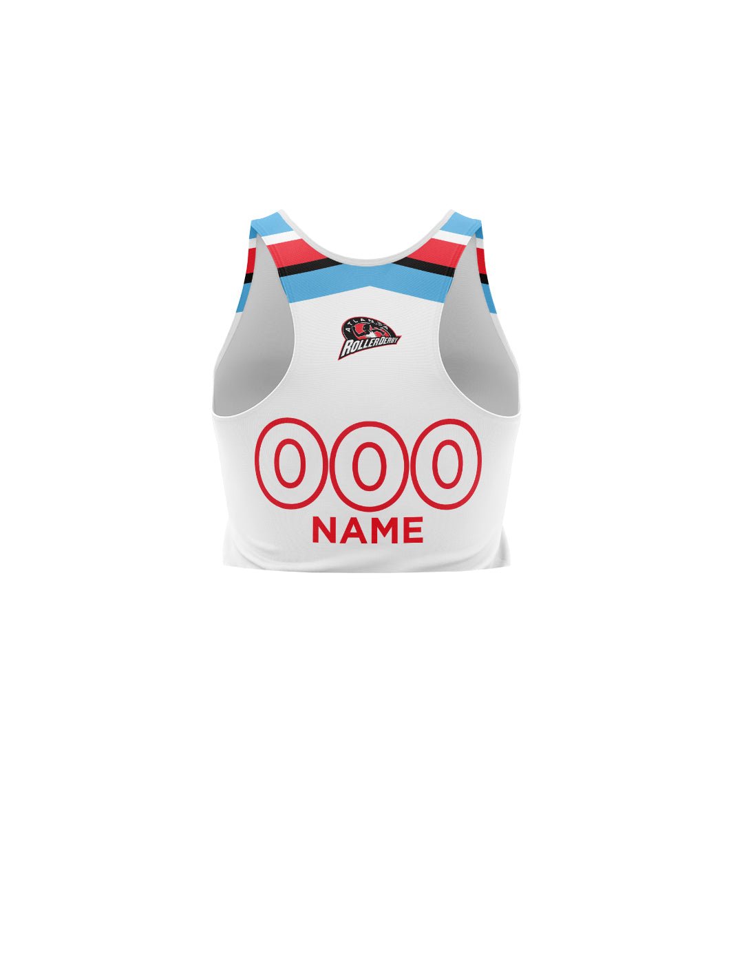 Atlanta Roller Derby Travel Jerseys | Women's Athletic Tank Top Crop - Oddball Workshop