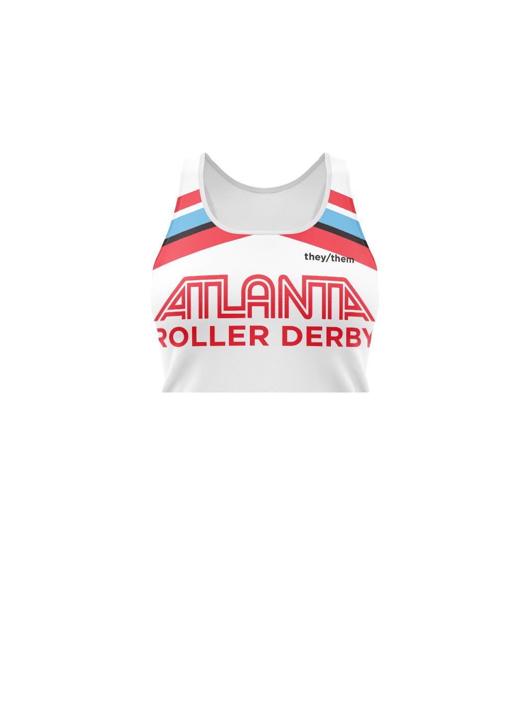 Atlanta Roller Derby Travel Jerseys | Women's Athletic Tank Top Crop - Oddball Workshop