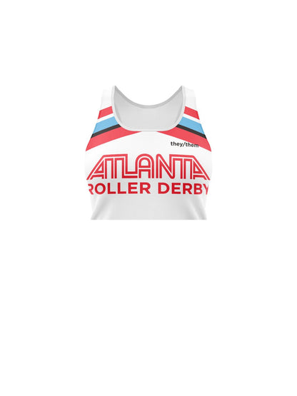 Atlanta Roller Derby Travel Jerseys | Women's Athletic Tank Top Crop - Oddball Workshop