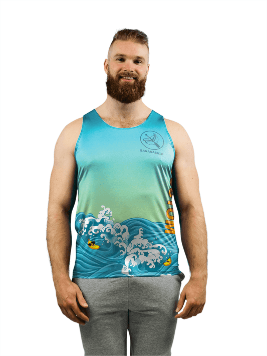 Bananaship Dragon Boat | Men's Athletic Tank Top - Oddball Workshop