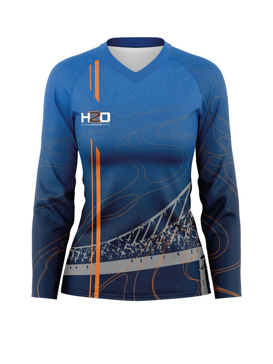 Beat Boat | Women's Athletic Jersey Long Sleeve - Oddball Workshop