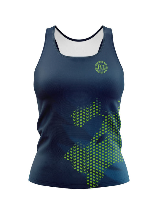 Boston1 Dragon Boat | Retro Race Jersey (2019) Boston 1 Women's Athletic Tank Top - Oddball Workshop