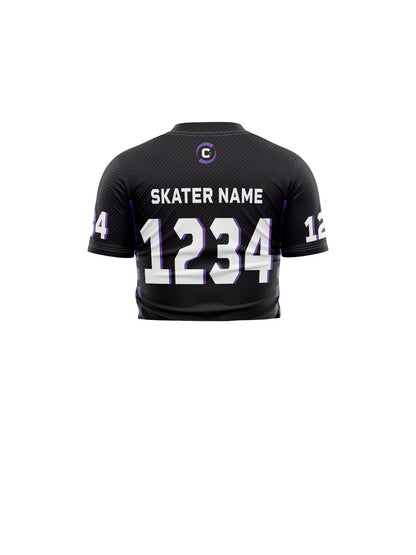 Calgary Roller Derby | Allstars Dark | Team Jersey Short Sleeve Crop - Oddball Workshop