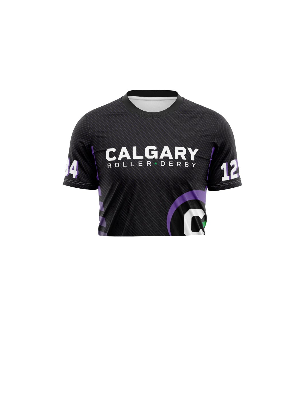 Calgary Roller Derby | Allstars Dark | Team Jersey Short Sleeve Crop - Oddball Workshop