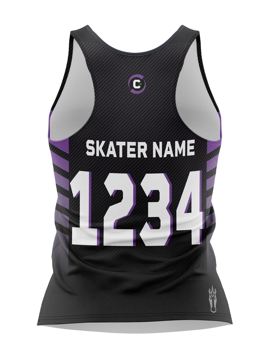 Calgary Roller Derby | Allstars Dark | Women's Athletic Tank Top - Oddball Workshop
