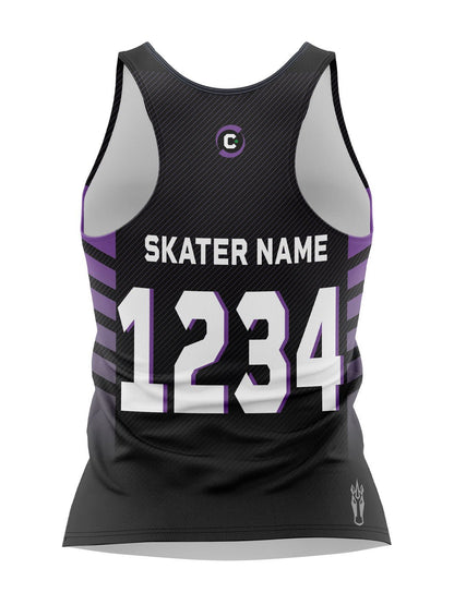 Calgary Roller Derby | Allstars Dark | Women's Athletic Tank Top - Oddball Workshop