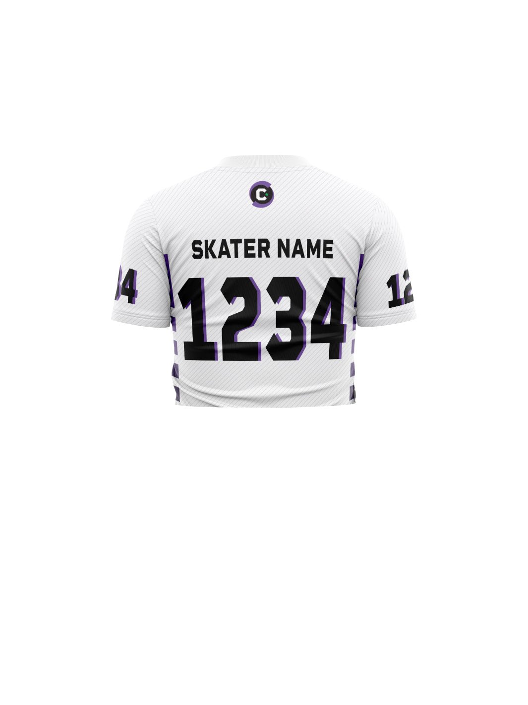 Calgary Roller Derby | Allstars Light | Team Jersey Short Sleeve Crop - Oddball Workshop