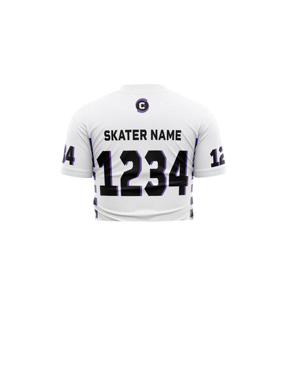 Calgary Roller Derby | Allstars Light | Team Jersey Short Sleeve Crop - Oddball Workshop