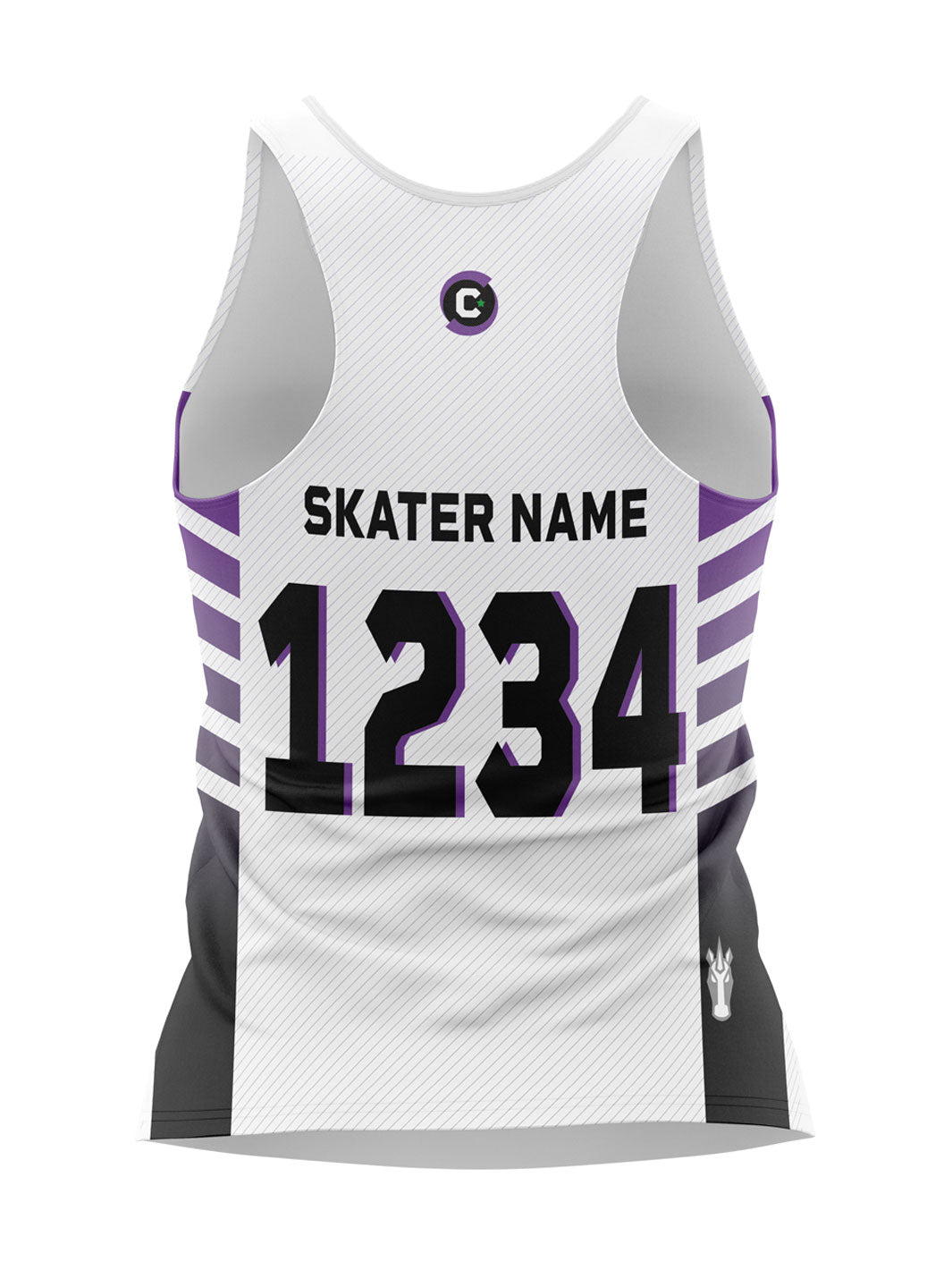 Calgary Roller Derby | Allstars Light | Women's Athletic Tank Top - Oddball Workshop