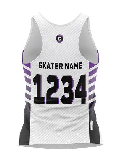 Calgary Roller Derby | Allstars Light | Women's Athletic Tank Top - Oddball Workshop