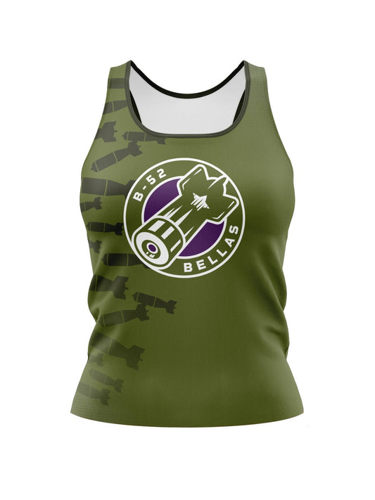 Calgary Roller Derby | B52 Bellas Dark | Women's Athletic Tank Top - Oddball Workshop
