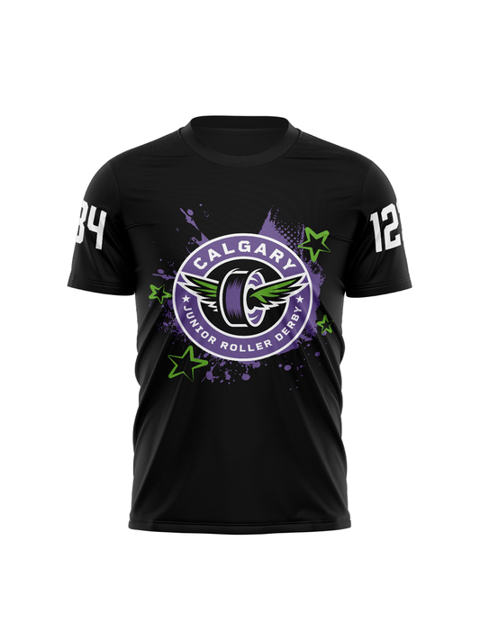 Calgary Roller Derby | CJRD Dark| Youth Team Jersey Short Sleeve - Oddball Workshop