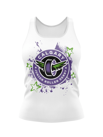 Calgary Roller Derby | CJRD Light | Women's Athletic Tank Top - Oddball Workshop