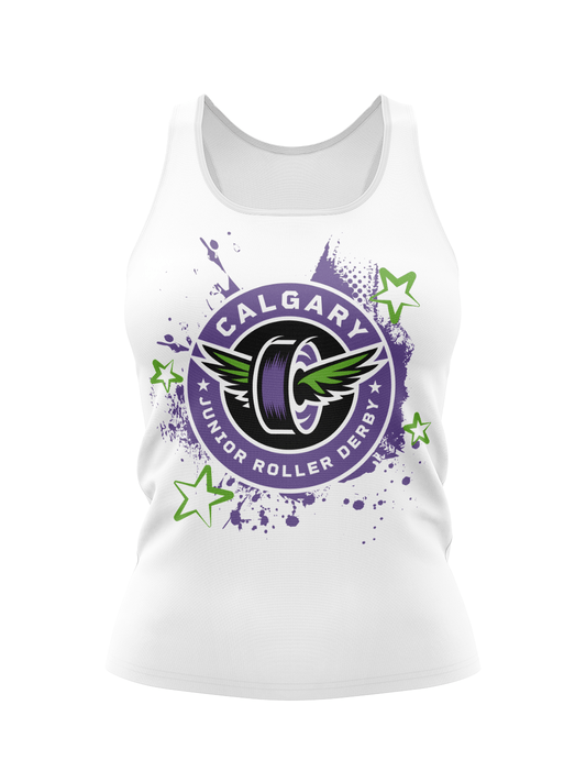 Calgary Roller Derby | CJRD Light | Women's Athletic Tank Top - Oddball Workshop