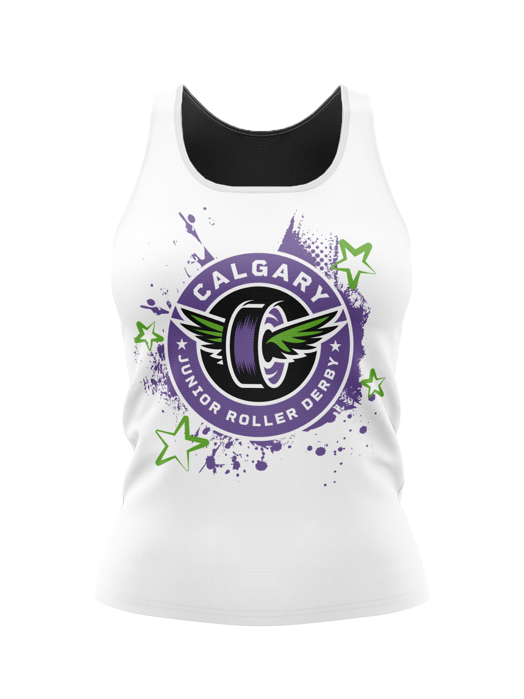 Calgary Roller Derby | CJRD | Women's Athletic Tank Top Reversible - Oddball Workshop