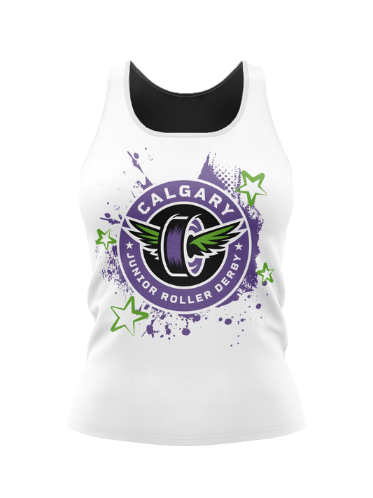 Calgary Roller Derby | CJRD | Women's Athletic Tank Top Reversible - Oddball Workshop