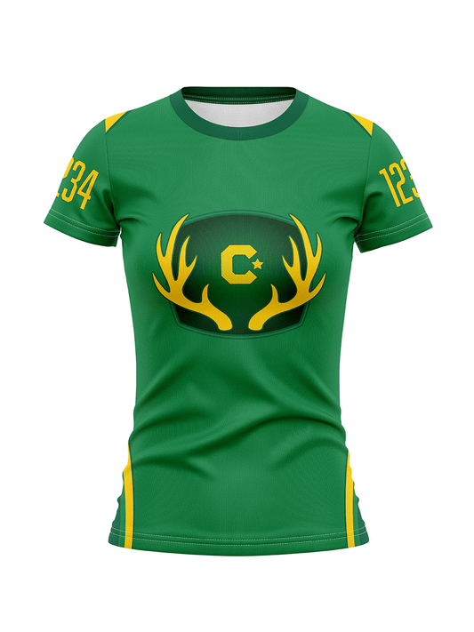 Calgary Roller Derby | Jane Deere Dark | Women's Team Jersey Short Sleeve - Oddball Workshop