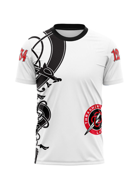 Calgary Roller Derby | Thrashin' Lassies Light | Men'steam Jersey Short Sleeve - Oddball Workshop