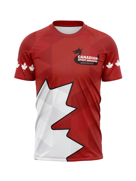 Canadian Spirit Dragons | Men's Athletic Jersey Short Sleeve - Oddball Workshop