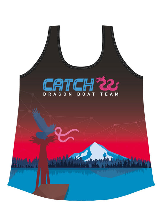 Catch 22 Dragon Boat | Breast Cancer Survivor H2O Women's Relaxed Tank Top - Oddball Workshop