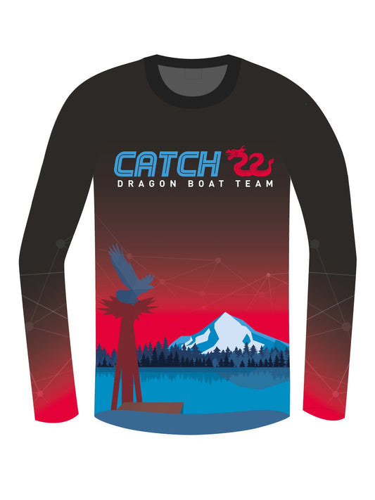 Catch 22 Dragon Boat | H2O Men's Athletic Jersey Long Sleeve - Oddball Workshop