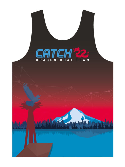 Catch 22 Dragon Boat | H2O Men's Racer Tank Top - Oddball Workshop