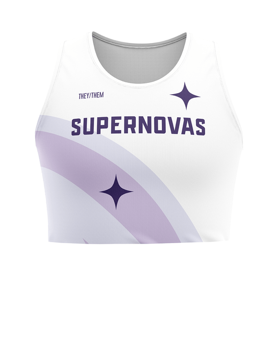 CDG Supernovas | Crop Athletic Tank Top Straight Light - Oddball Workshop