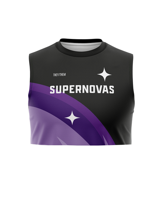 CDG Supernovas | Crop Sleeveless Top Straight Dark - Oddball Workshop