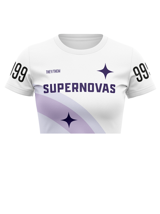 CDG Supernovas | Crop Team Jersey Short Sleeve Curved Light - Oddball Workshop
