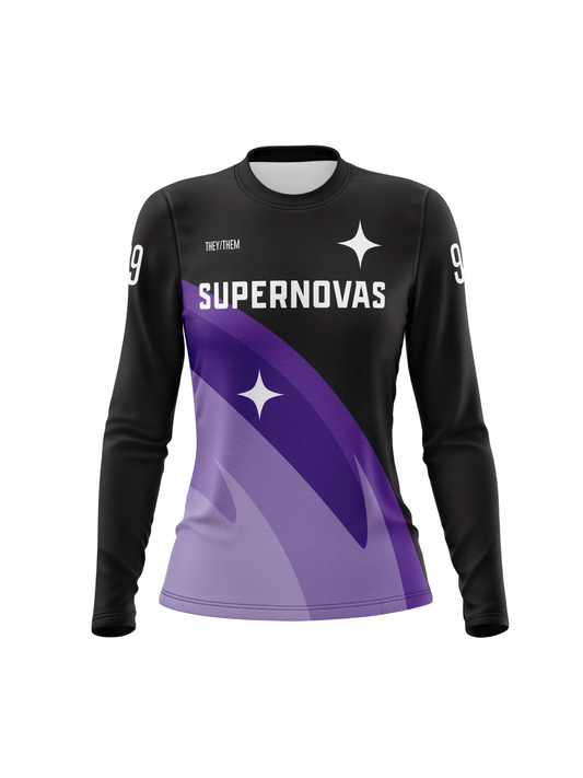 CDG Supernovas | Team Jersey Long Sleeve Curved Dark - Oddball Workshop