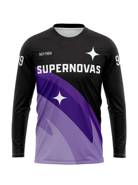 CDG Supernovas | Team Jersey Long Sleeve Straight Dark - Oddball Workshop