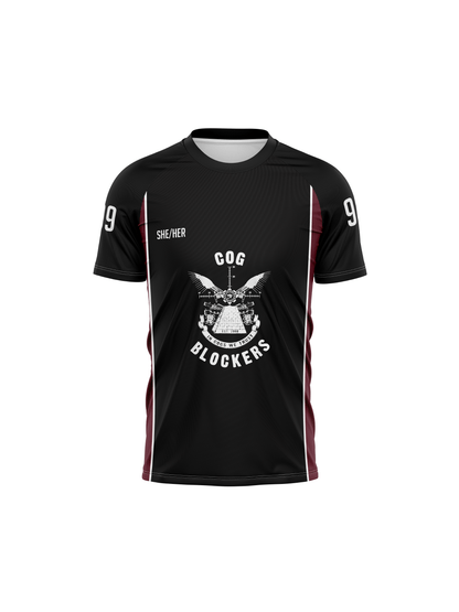 Cog Blockers | Unisex Athletic Jersey Short Sleeve - Oddball Workshop