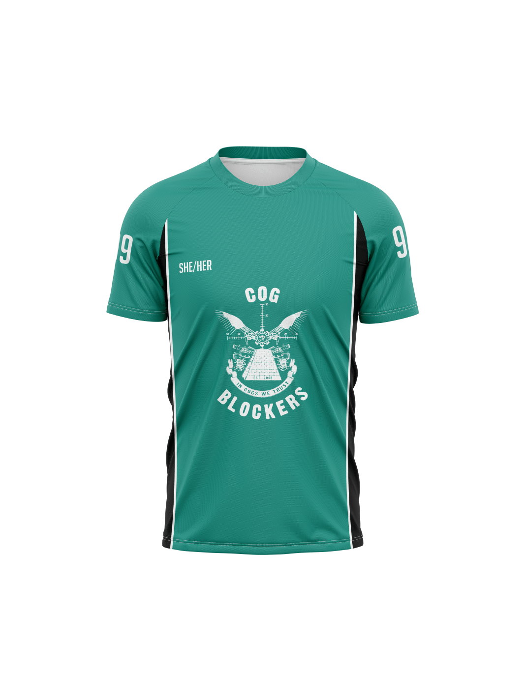 Cog Blockers | Unisex Athletic Jersey Short Sleeve - Oddball Workshop