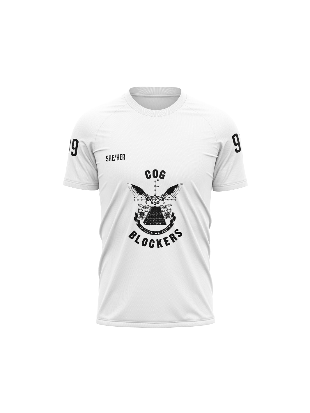 Cog Blockers | Unisex Athletic Jersey Short Sleeve - Oddball Workshop