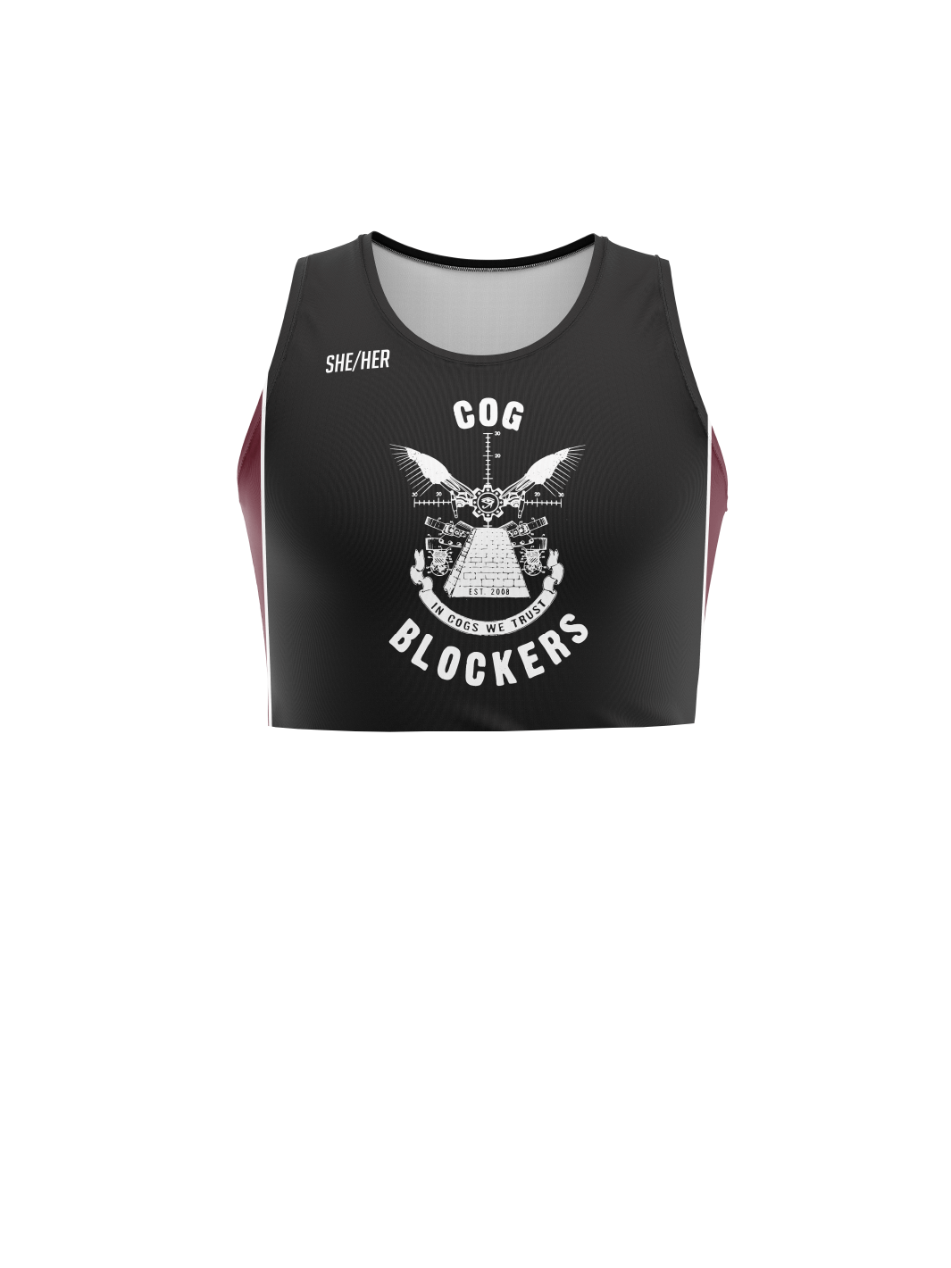 Cog Blockers | Unisex Athletic Tank Top Crop - Oddball Workshop