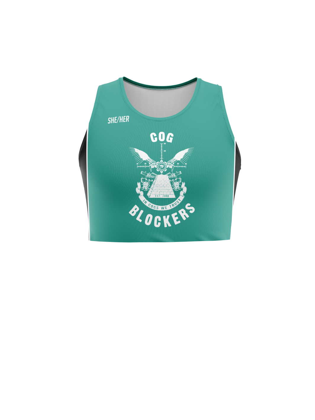 Cog Blockers | Unisex Athletic Tank Top Crop - Oddball Workshop