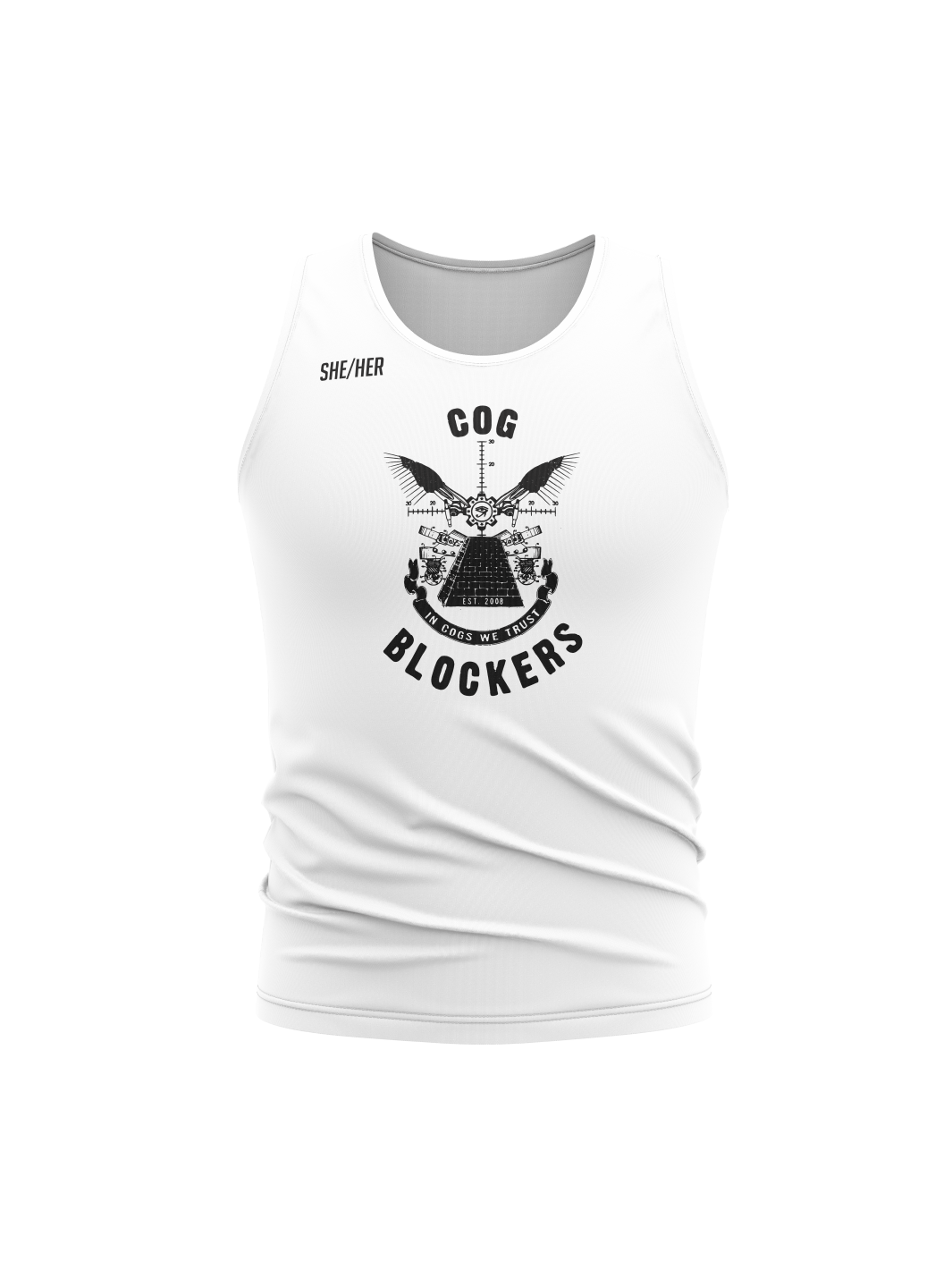 Cog Blockers | Unisex Athletic Tank Top - Oddball Workshop
