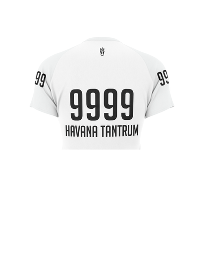 Cog Blockers | Women's Athletic Jersey Short Sleeve Crewneck Crop - Oddball Workshop