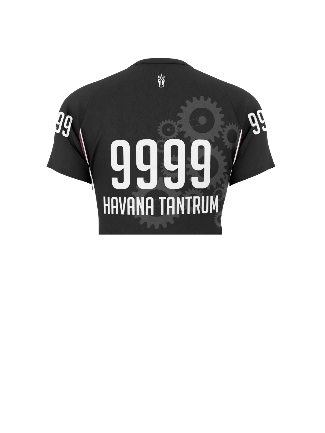 Cog Blockers | Women's Athletic Jersey Short Sleeve Crewneck Crop - Oddball Workshop