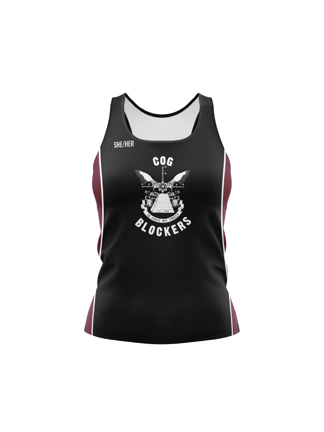 Cog Blockers | Women's Athletic Tank Top - Oddball Workshop